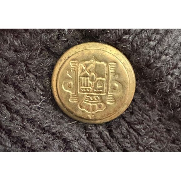 Vintage Tally-Ho Black Holly Embroidered Christmas Cardigan Sweater Women's XL - Picture 6 of 13